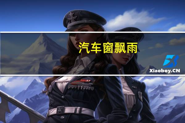 汽车窗飘雨