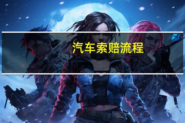 汽车索赔流程