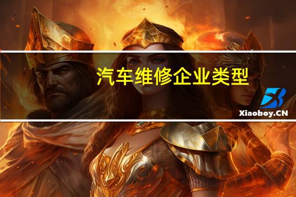 汽车维修企业类型