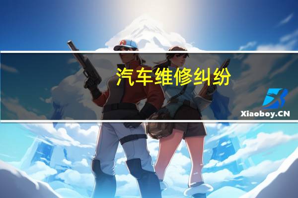 汽车维修纠纷