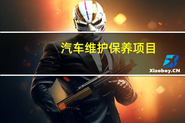 汽车维护保养项目