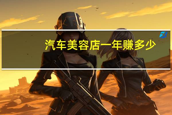 汽车美容店一年赚多少