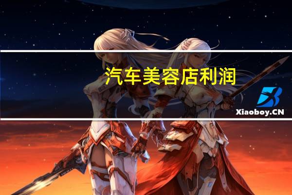 汽车美容店利润