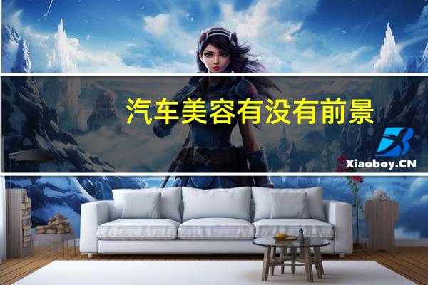 汽车美容有没有前景
