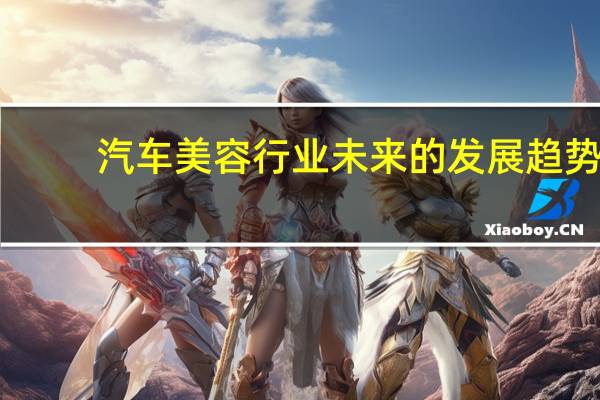 汽车美容行业未来的发展趋势