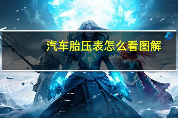 汽车胎压表怎么看图解
