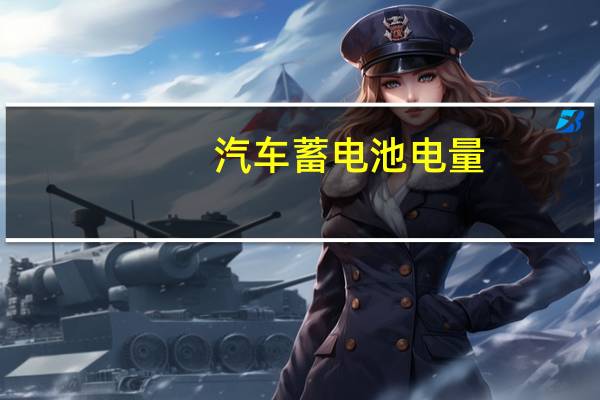 汽车蓄电池电量