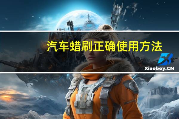 汽车蜡刷正确使用方法
