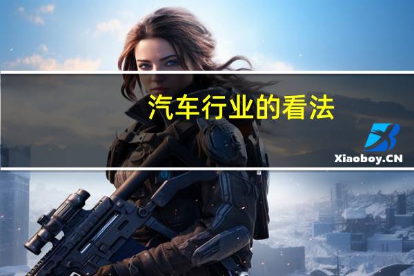 汽车行业的看法