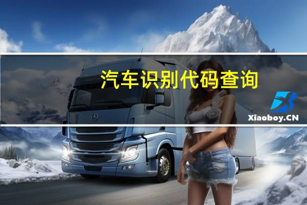 汽车识别代码查询