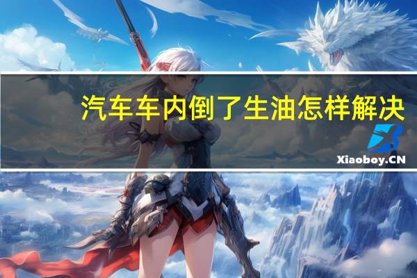 汽车车内倒了生油怎样解决