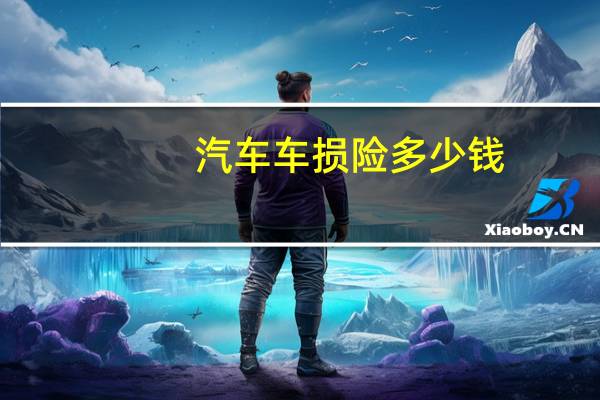 汽车车损险多少钱