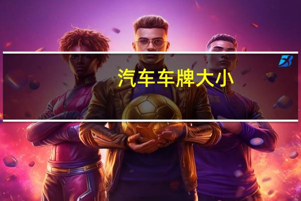 汽车车牌大小