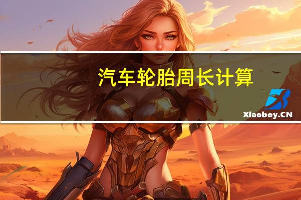 汽车轮胎周长计算