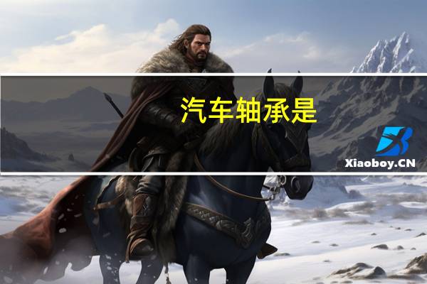 汽车轴承是