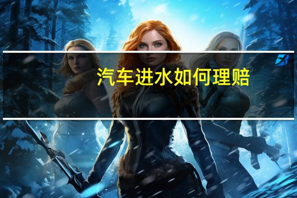 汽车进水如何理赔