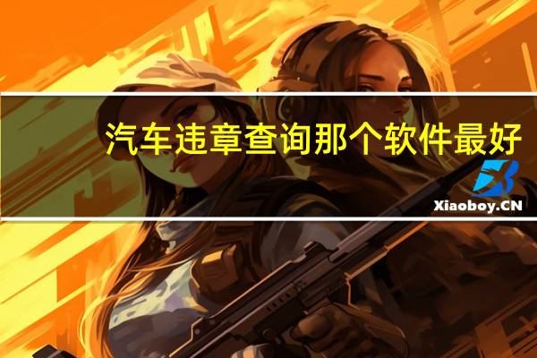 汽车违章查询那个软件最好