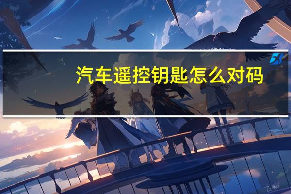 汽车遥控钥匙怎么对码