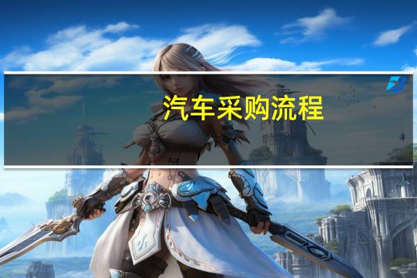 汽车采购流程