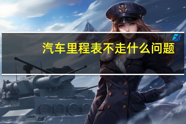 汽车里程表不走什么问题