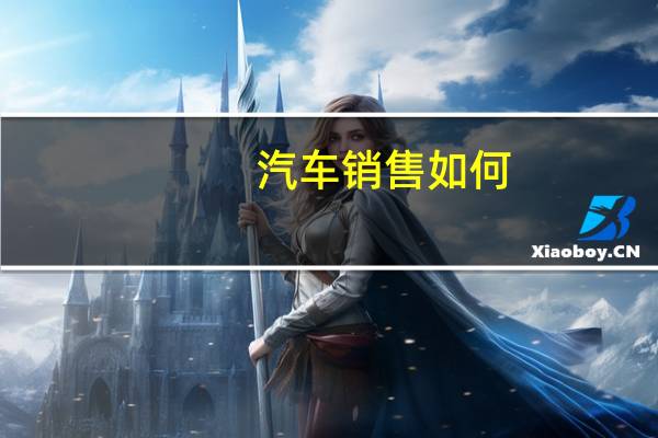 汽车销售如何