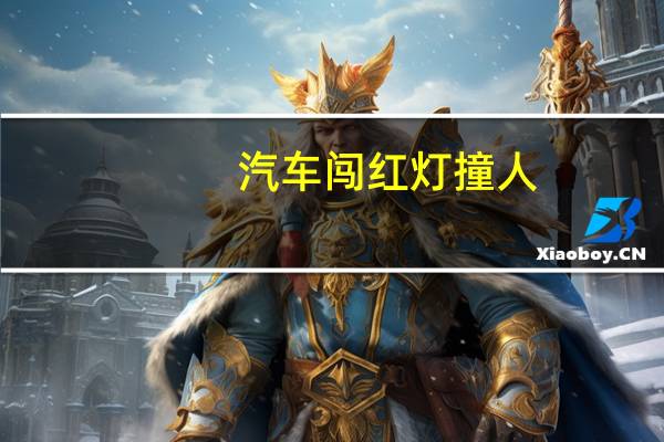汽车闯红灯撞人