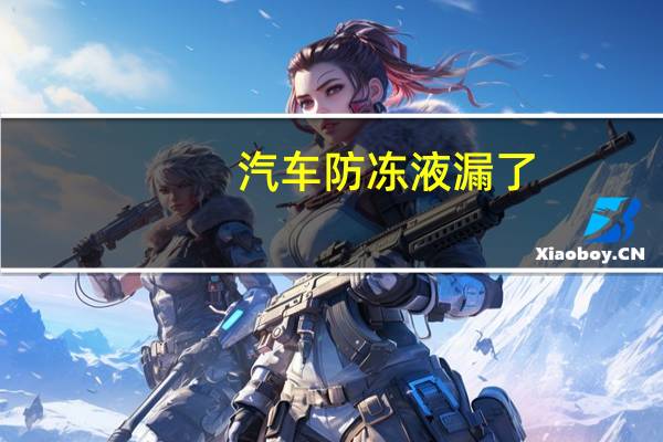 汽车防冻液漏了