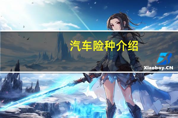 汽车险种介绍