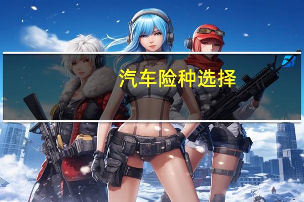 汽车险种选择