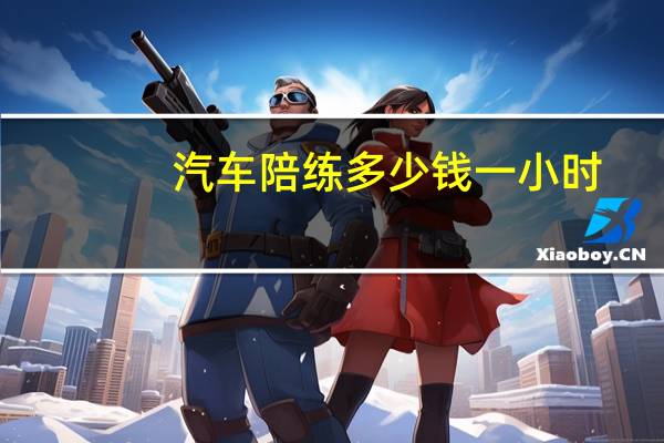 汽车陪练多少钱一小时