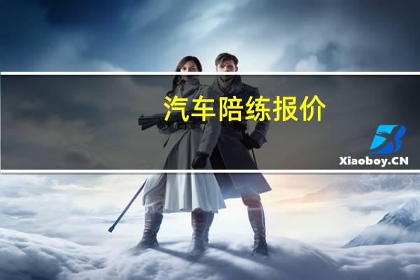 汽车陪练报价