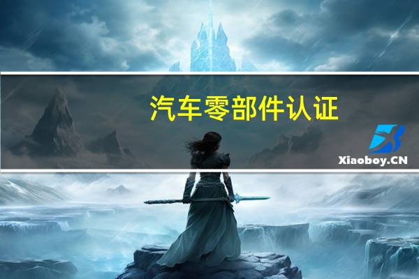 汽车零部件认证