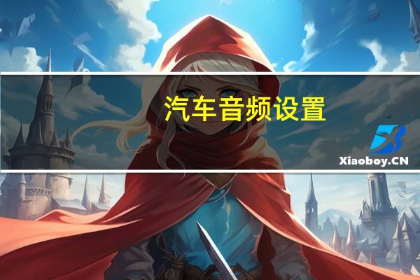 汽车音频设置