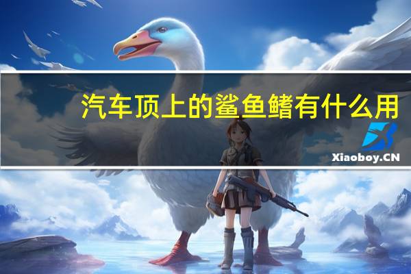 汽车顶上的鲨鱼鳍有什么用