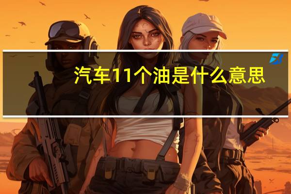 汽车11个油是什么意思