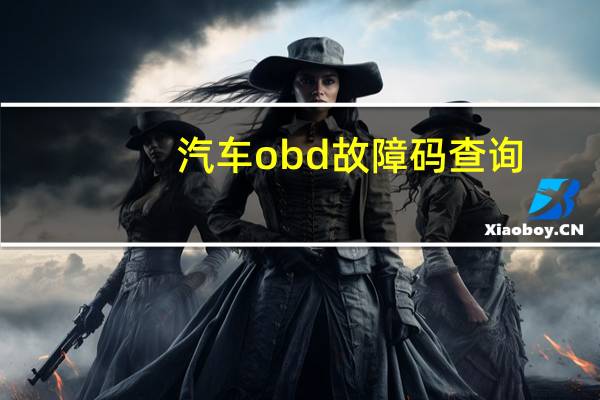 汽车obd故障码查询