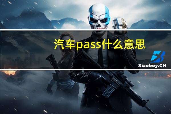 汽车pass什么意思