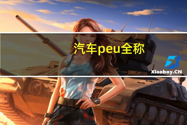 汽车peu全称