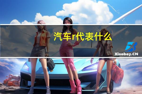 汽车r代表什么
