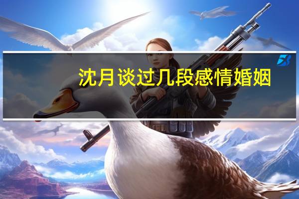 沈月谈过几段感情婚姻
