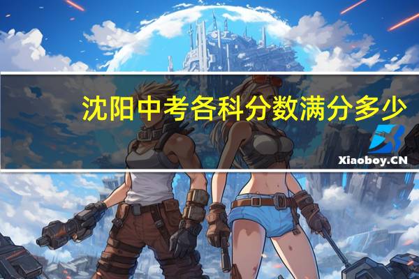 沈阳中考各科分数满分多少
