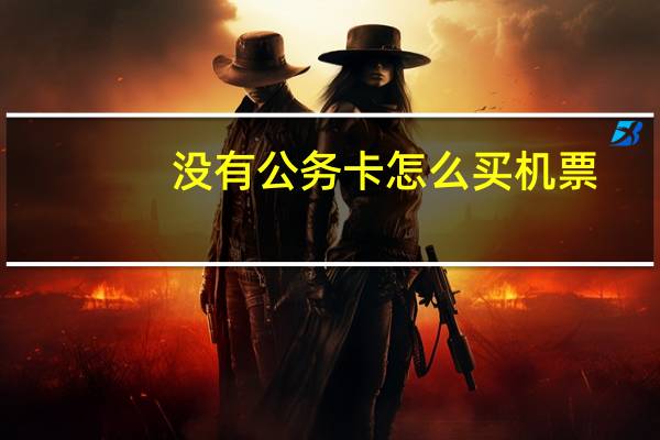 没有公务卡怎么买机票