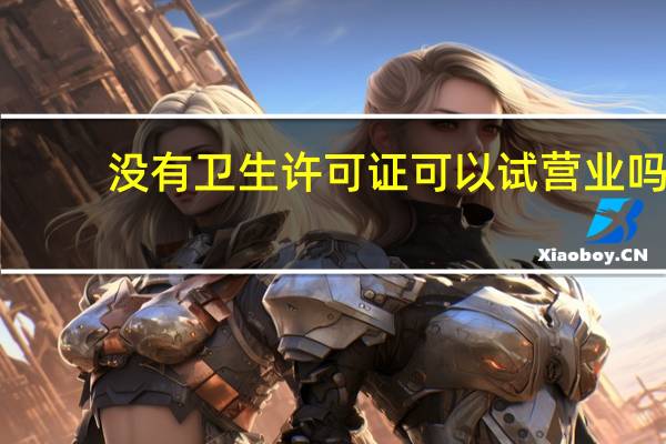 没有卫生许可证可以试营业吗