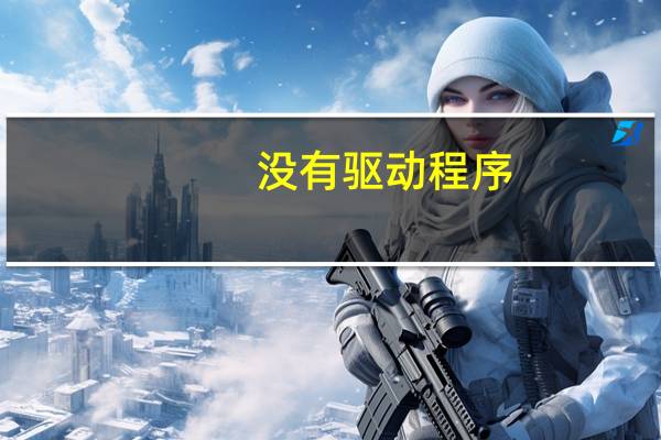 没有驱动程序