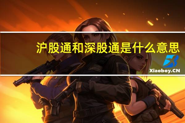 沪股通和深股通是什么意思