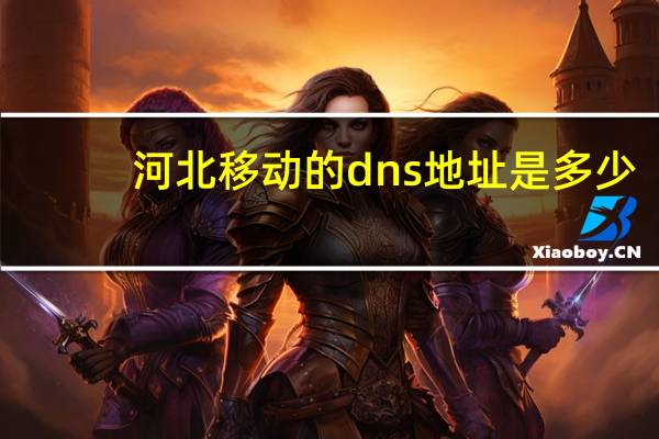 河北移动的dns地址是多少