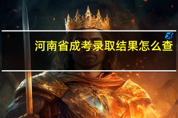 河南省成考录取结果怎么查