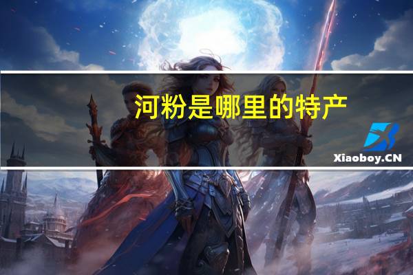 河粉是哪里的特产