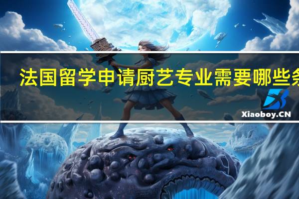 法国留学申请厨艺专业需要哪些条件