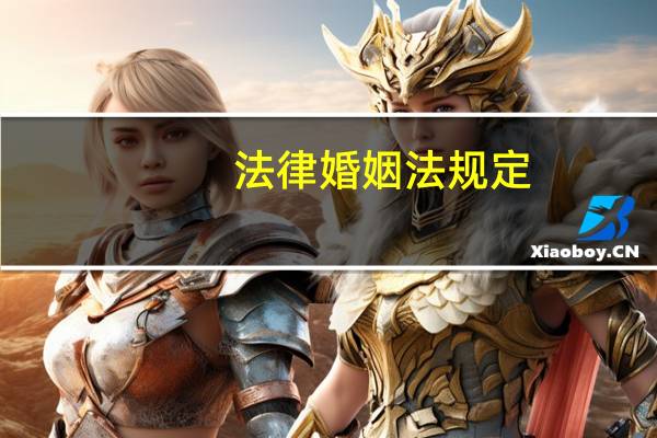 法律婚姻法规定